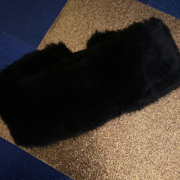 VTG 100% FOX FUR Headband RARE LUX WARM CHIC - Picture 2 of 5